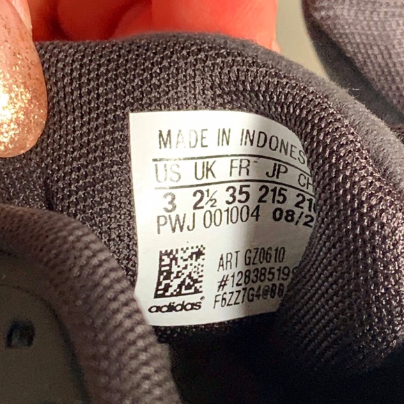 Adidas Duramo 10 K Black White Kids Running Shoe SIZE 3US NWT - Picture 5 of 11